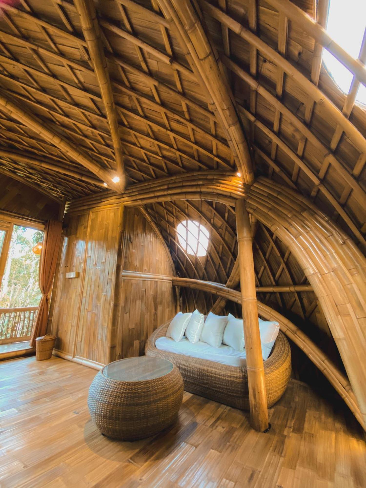 Вилла Alamvaya Bali Bamboo House Сидемен Экстерьер фото