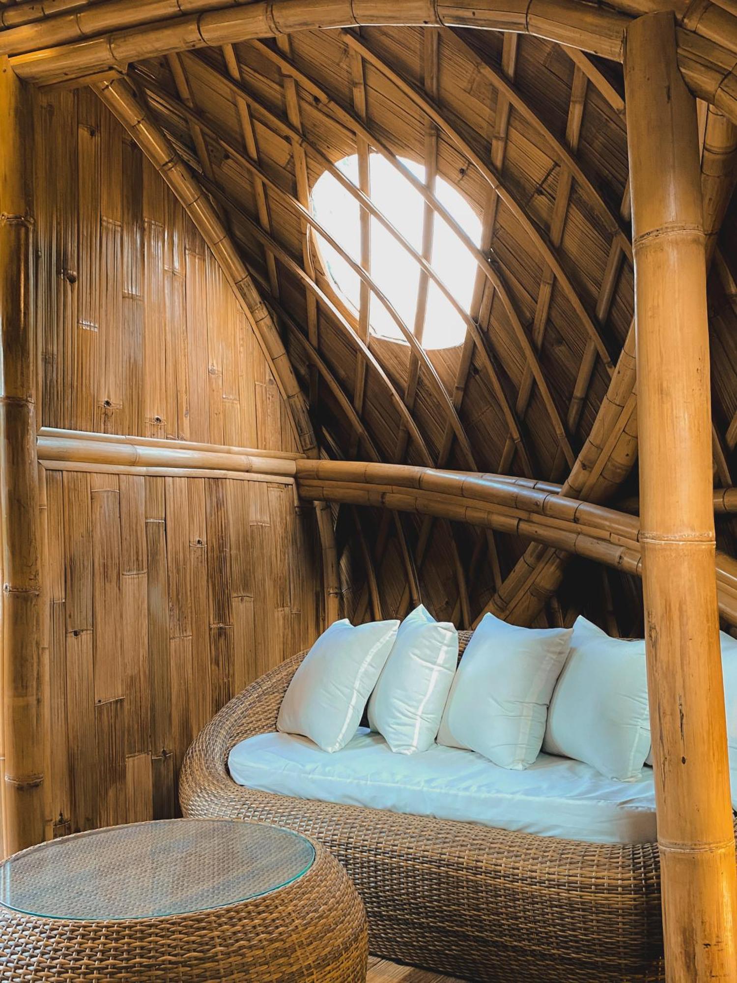 Вилла Alamvaya Bali Bamboo House Сидемен Экстерьер фото