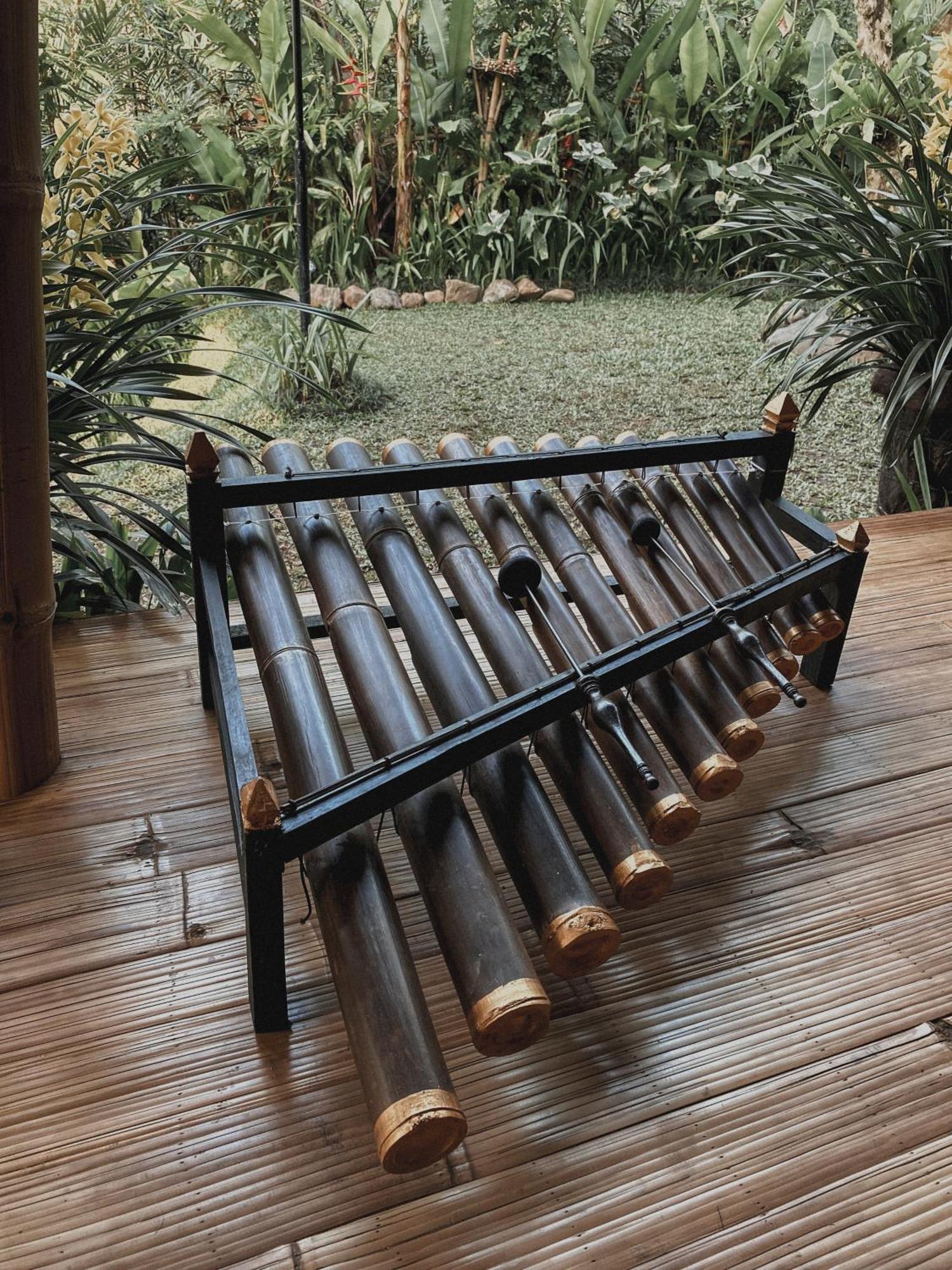 Вилла Alamvaya Bali Bamboo House Сидемен Экстерьер фото