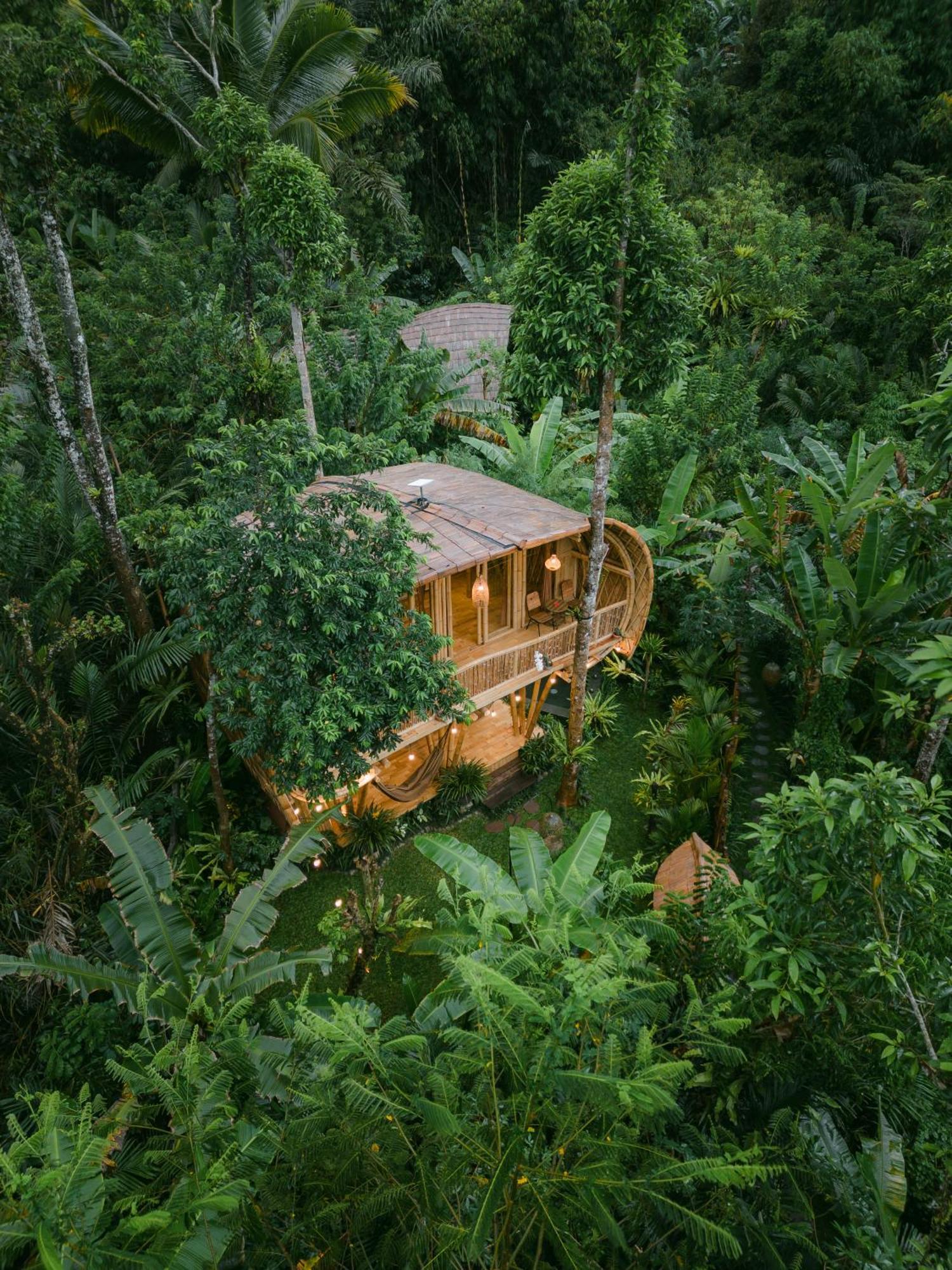 Вилла Alamvaya Bali Bamboo House Сидемен Экстерьер фото