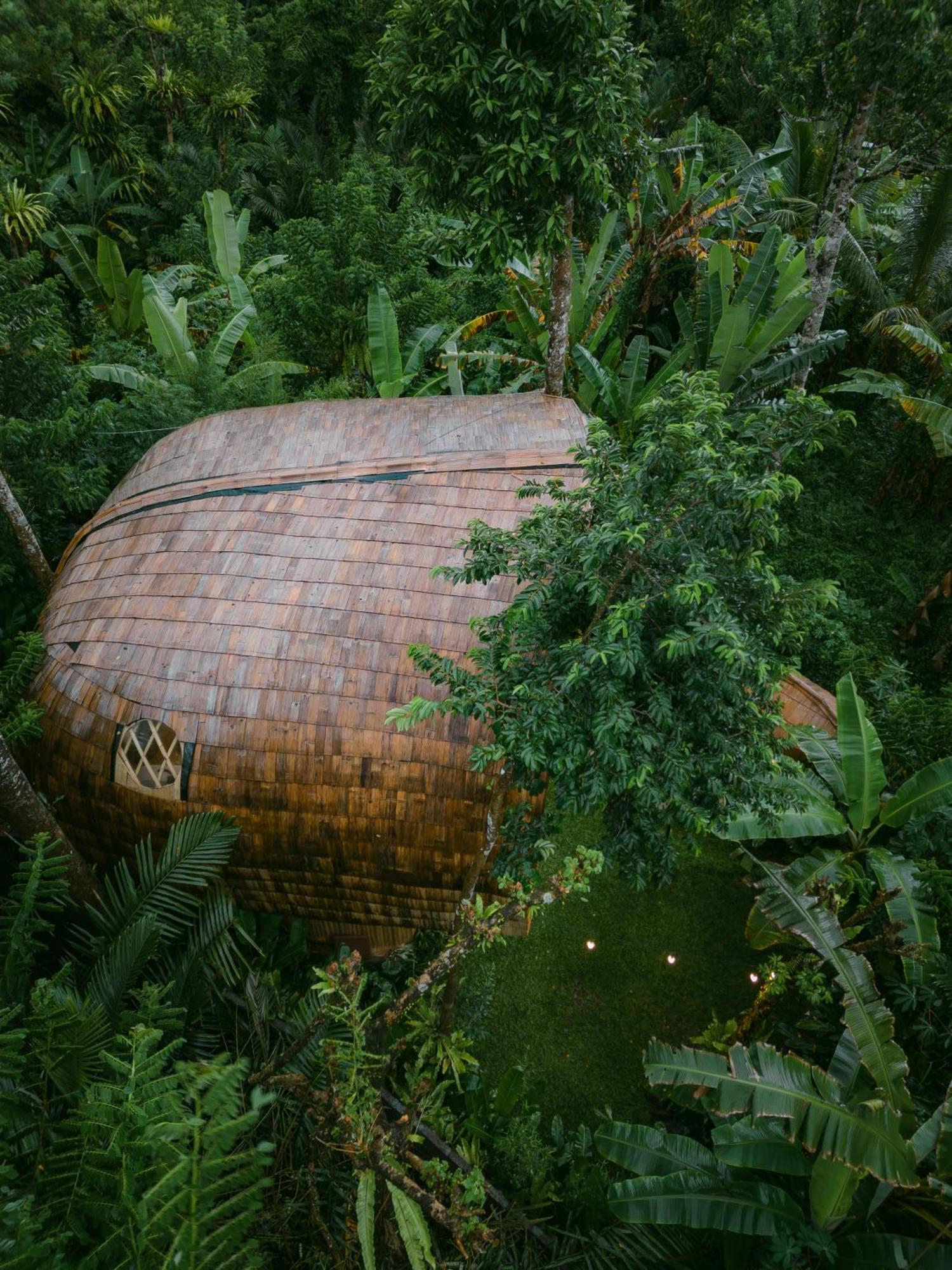 Вилла Alamvaya Bali Bamboo House Сидемен Экстерьер фото