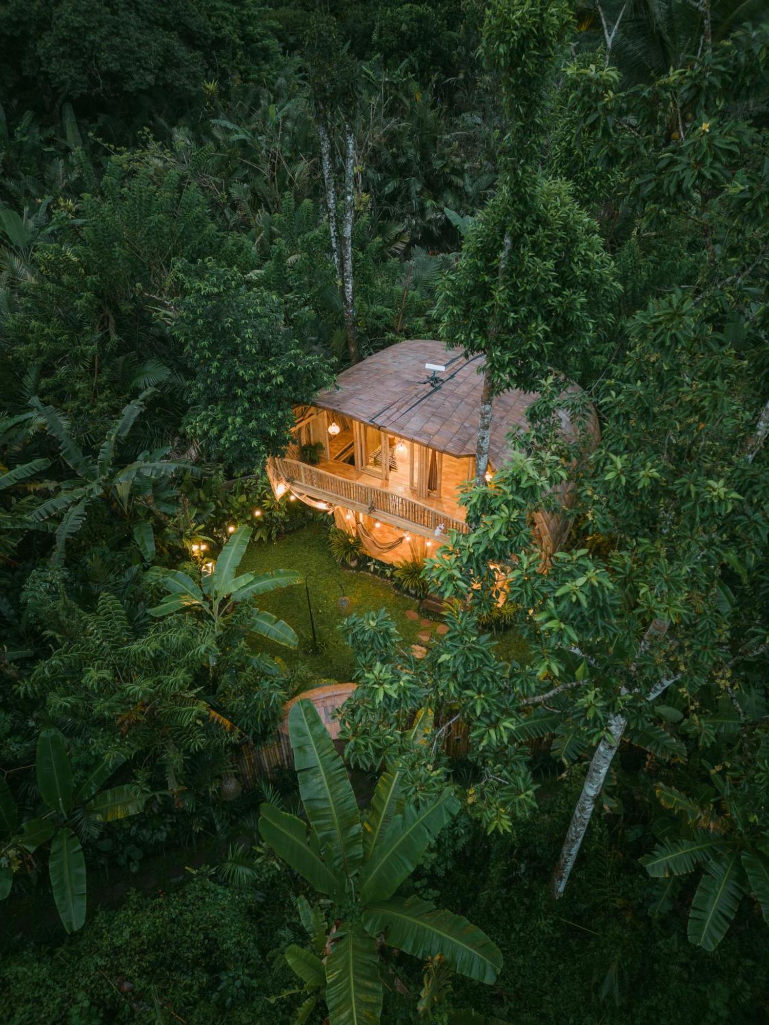 Вилла Alamvaya Bali Bamboo House Сидемен Экстерьер фото