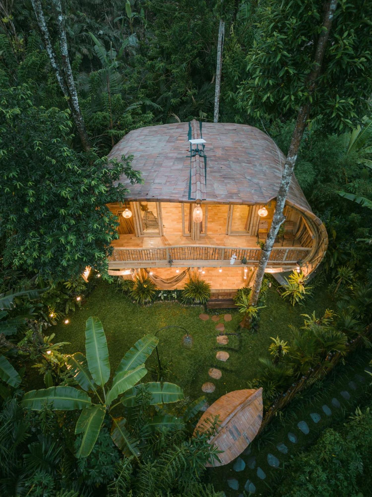 Вилла Alamvaya Bali Bamboo House Сидемен Экстерьер фото
