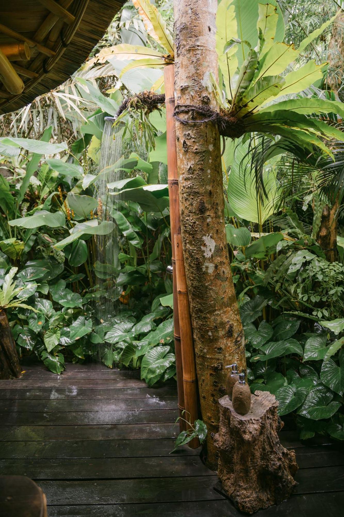 Вилла Alamvaya Bali Bamboo House Сидемен Экстерьер фото
