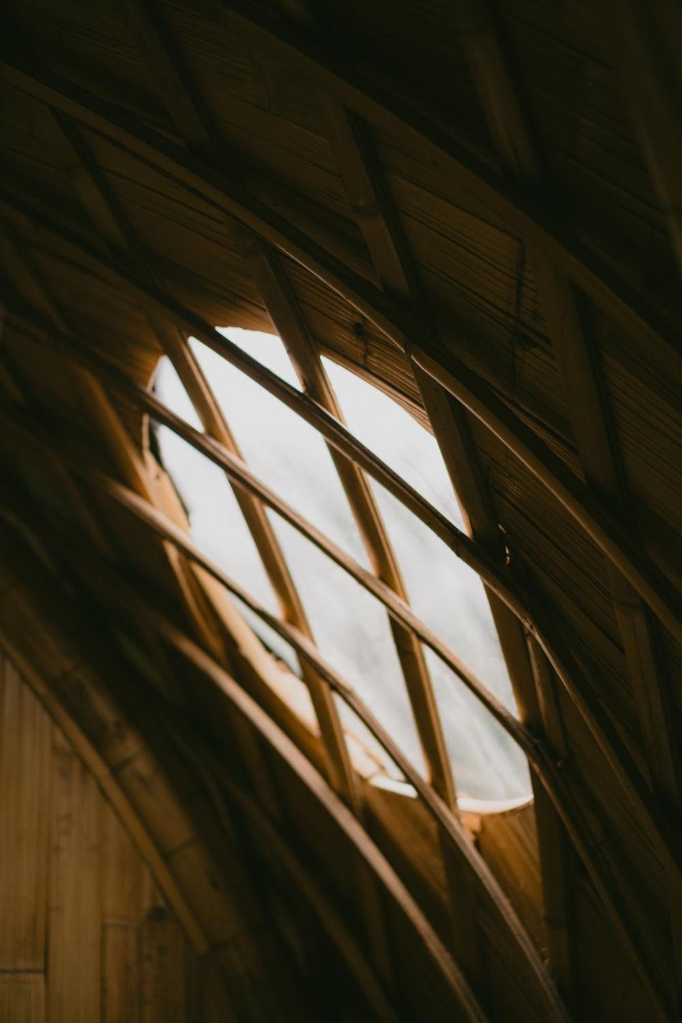 Вилла Alamvaya Bali Bamboo House Сидемен Экстерьер фото