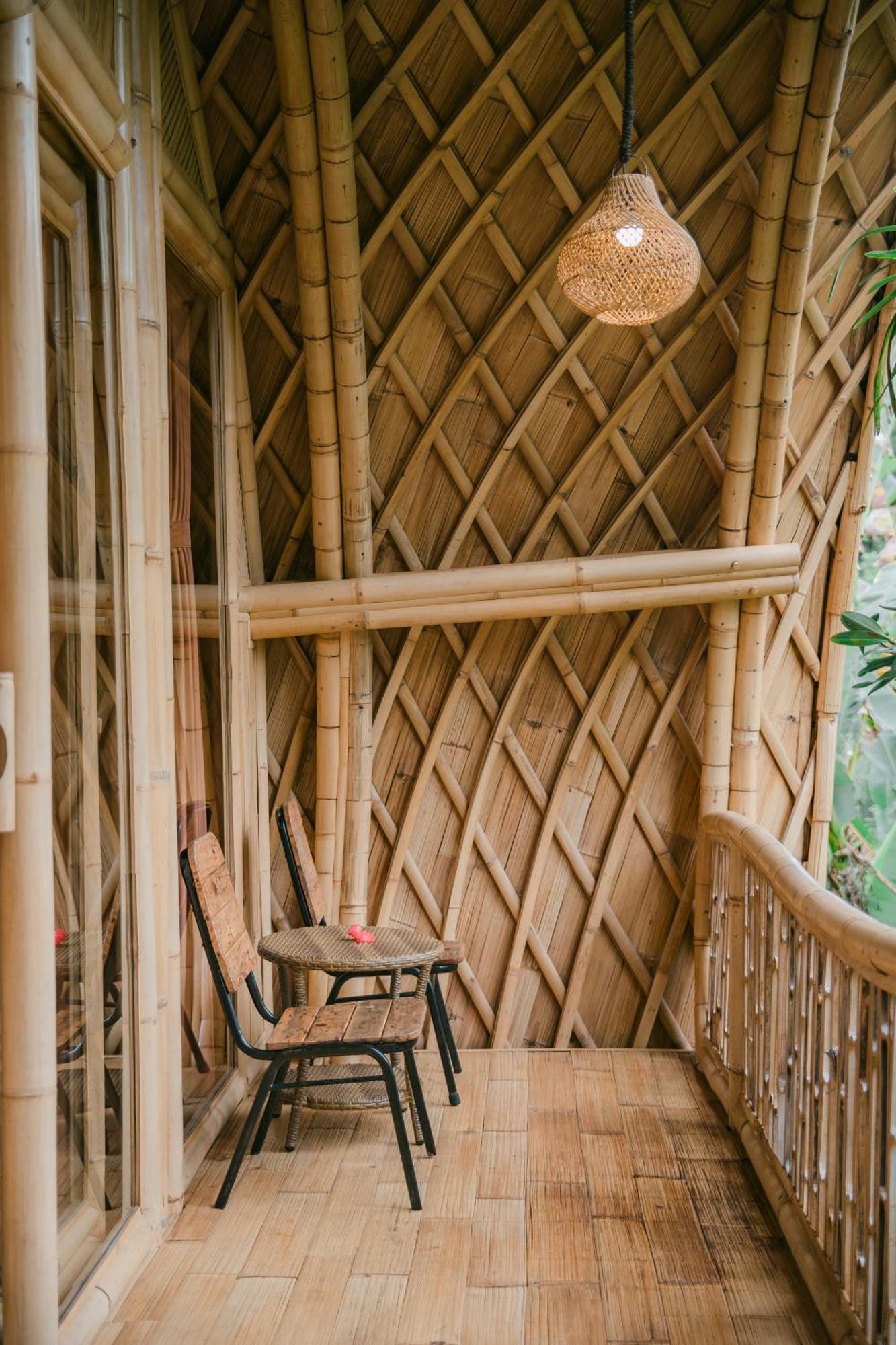 Вилла Alamvaya Bali Bamboo House Сидемен Экстерьер фото
