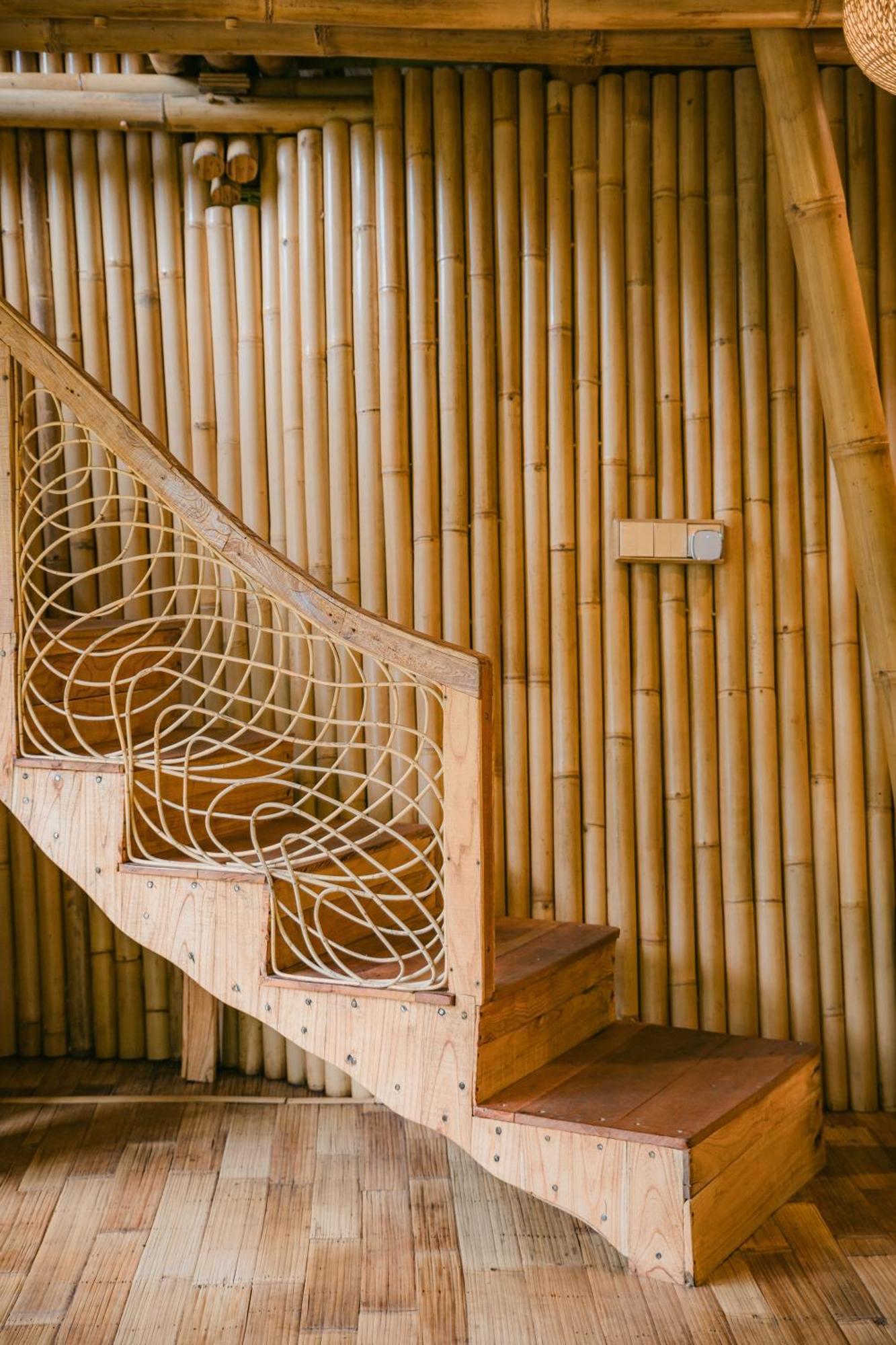 Вилла Alamvaya Bali Bamboo House Сидемен Экстерьер фото