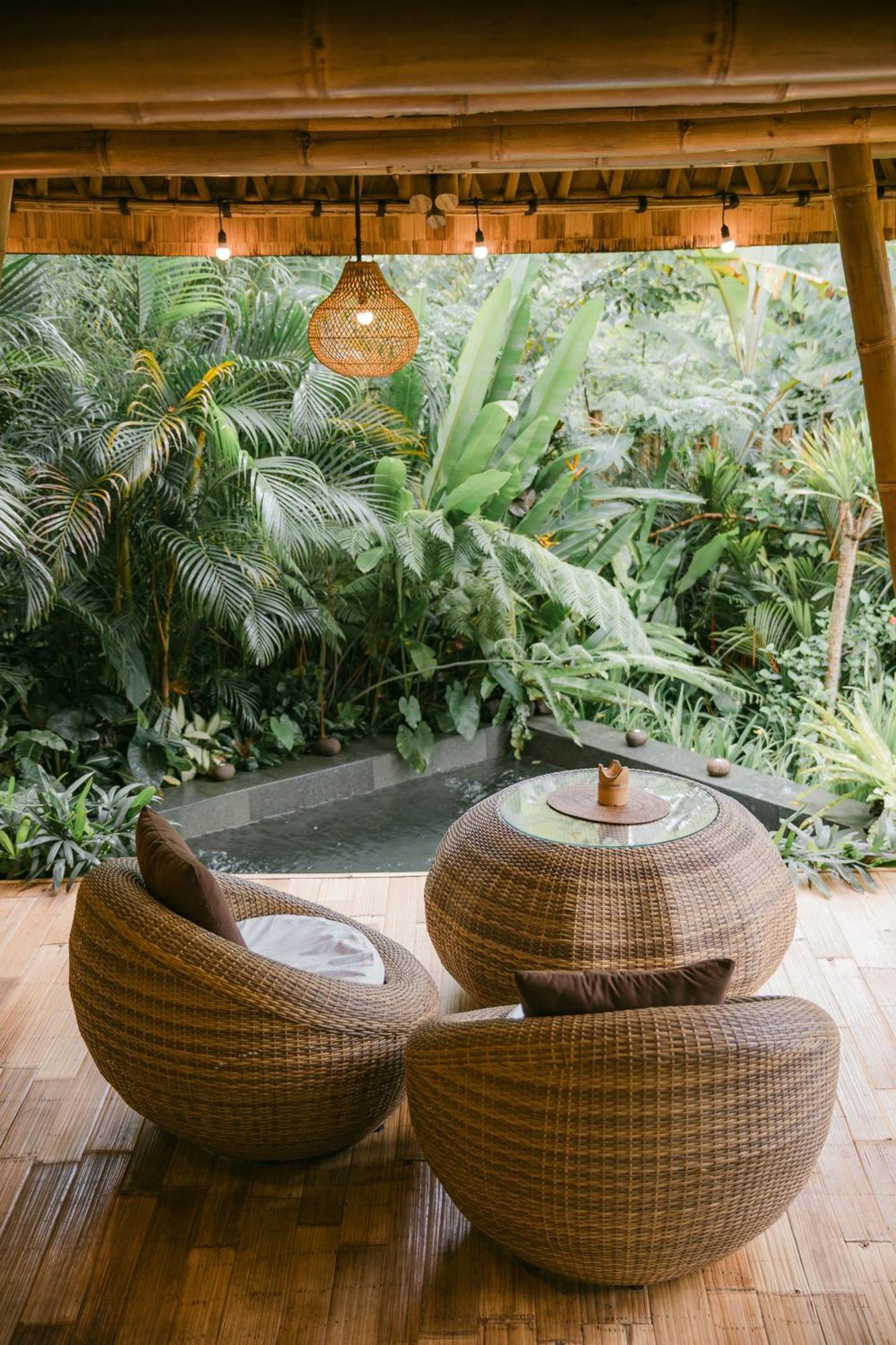 Вилла Alamvaya Bali Bamboo House Сидемен Экстерьер фото