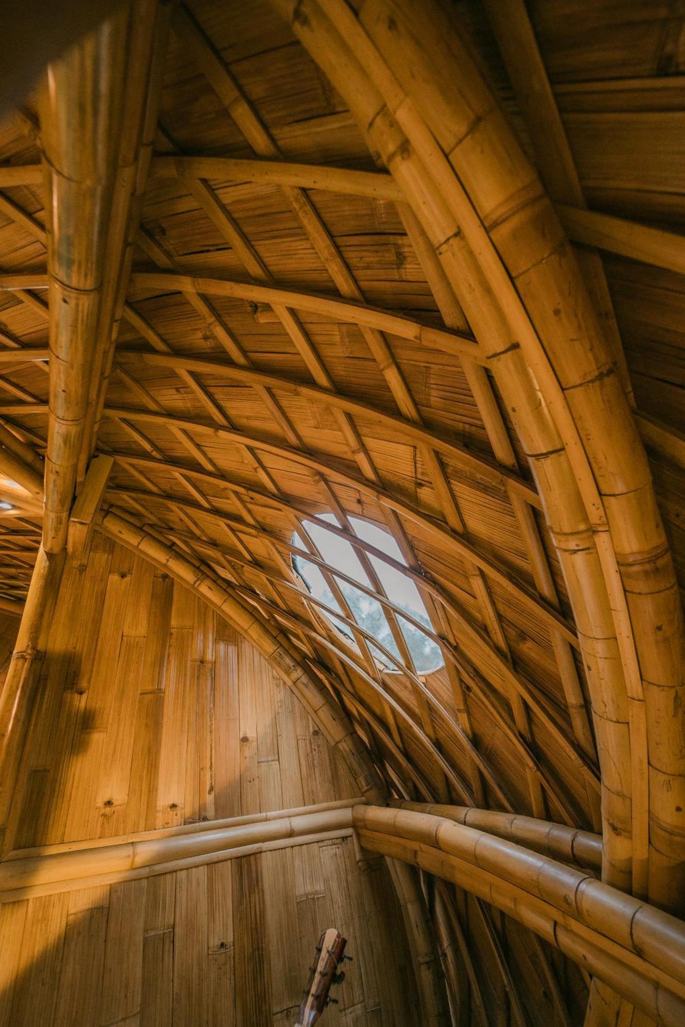 Вилла Alamvaya Bali Bamboo House Сидемен Экстерьер фото