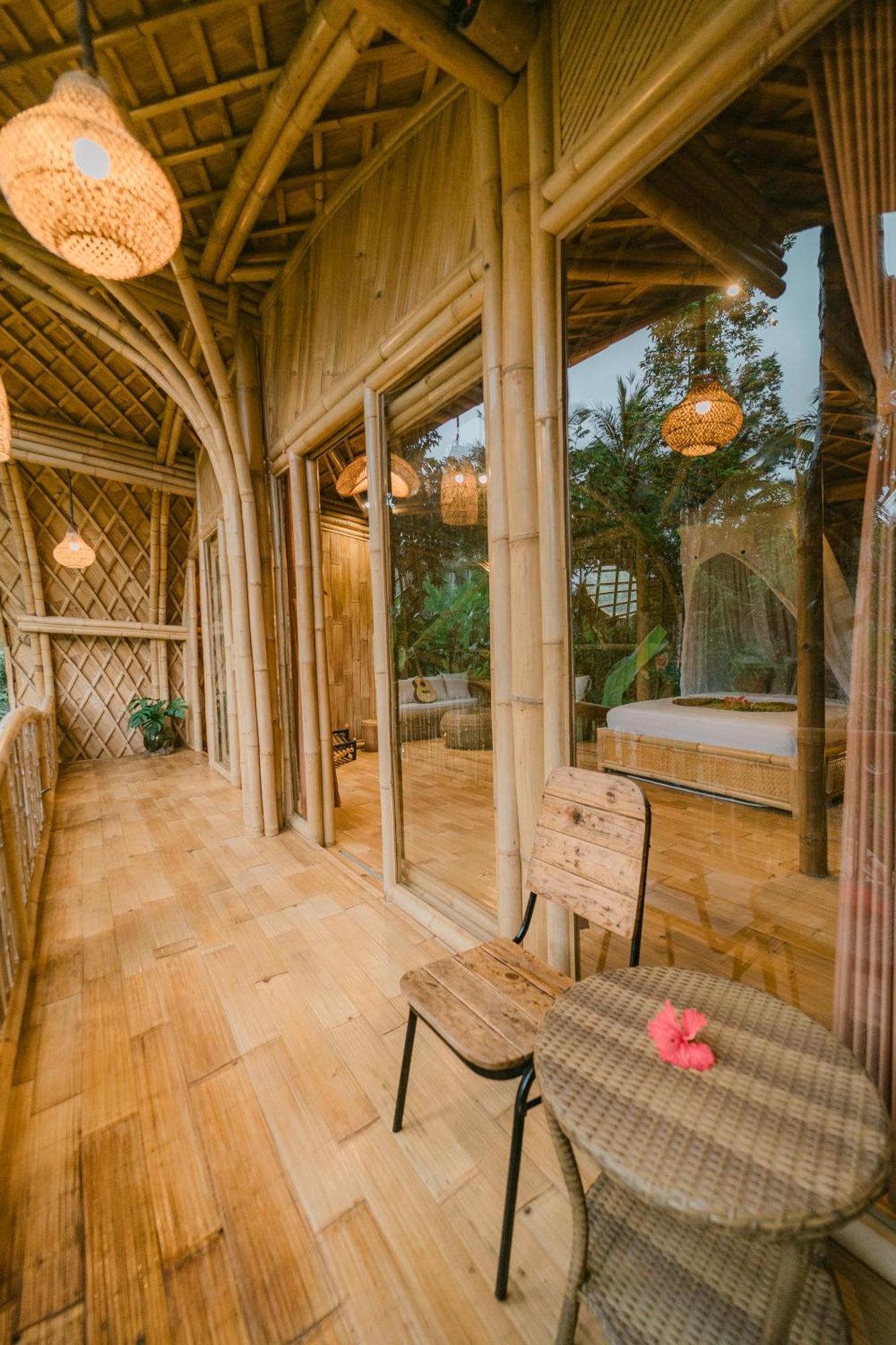 Вилла Alamvaya Bali Bamboo House Сидемен Экстерьер фото