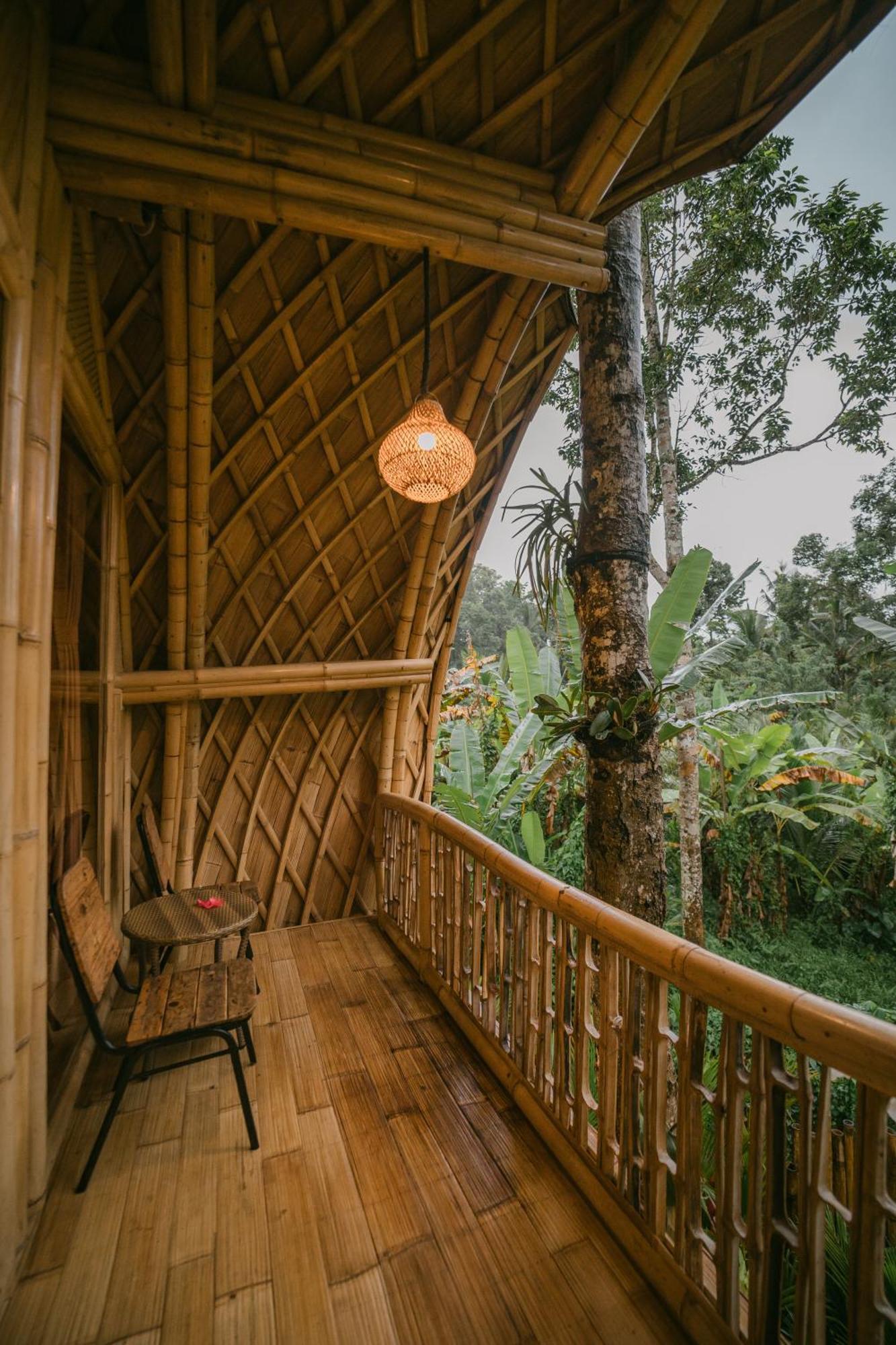 Вилла Alamvaya Bali Bamboo House Сидемен Экстерьер фото