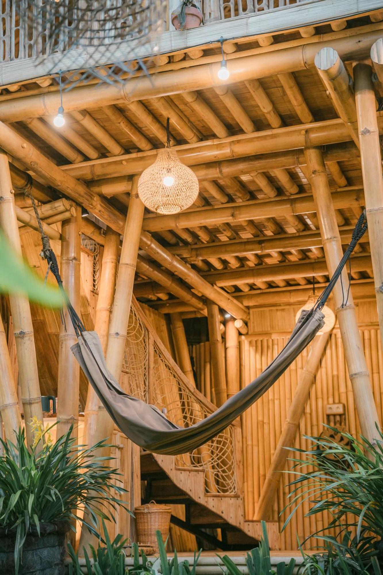 Вилла Alamvaya Bali Bamboo House Сидемен Экстерьер фото