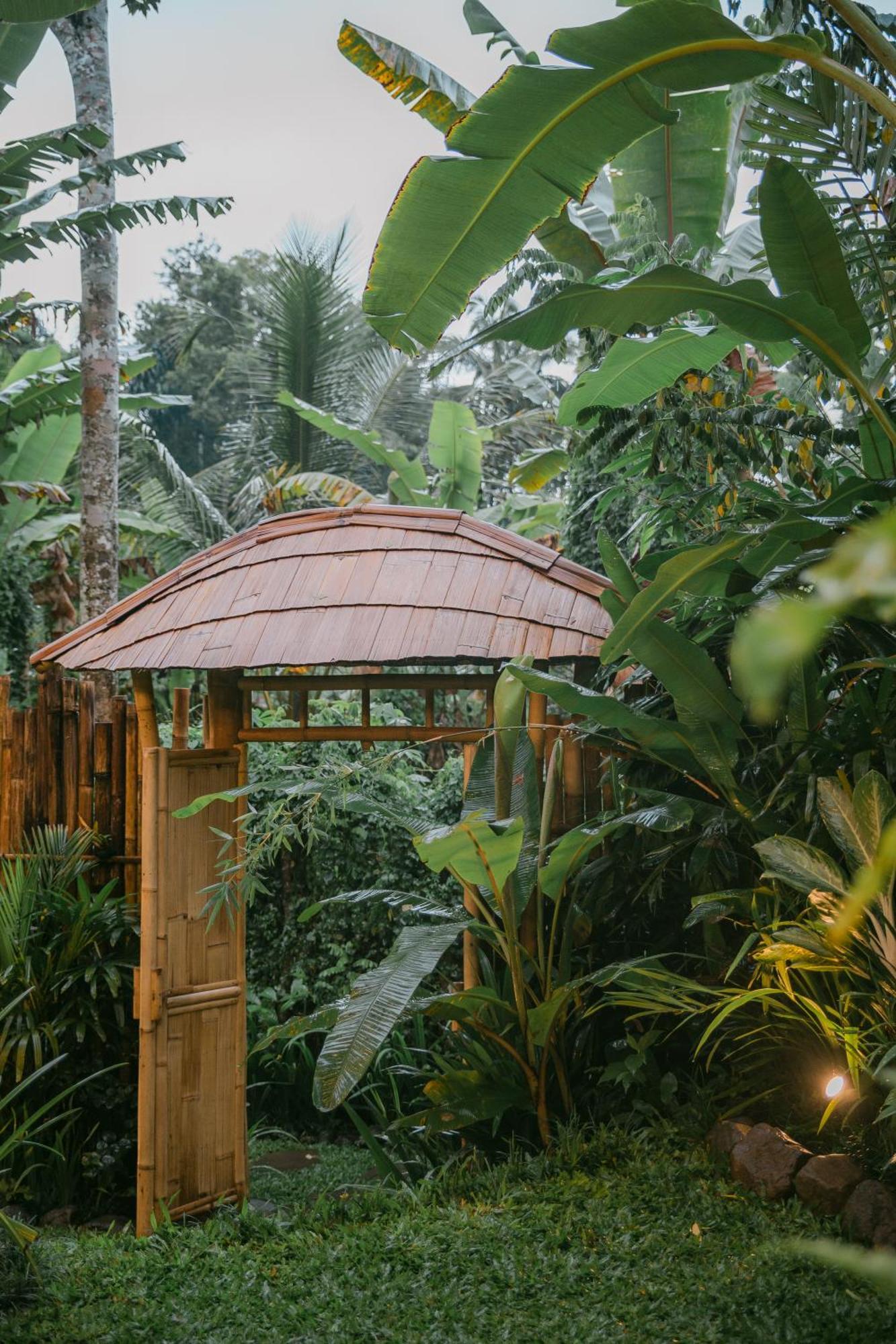 Вилла Alamvaya Bali Bamboo House Сидемен Экстерьер фото