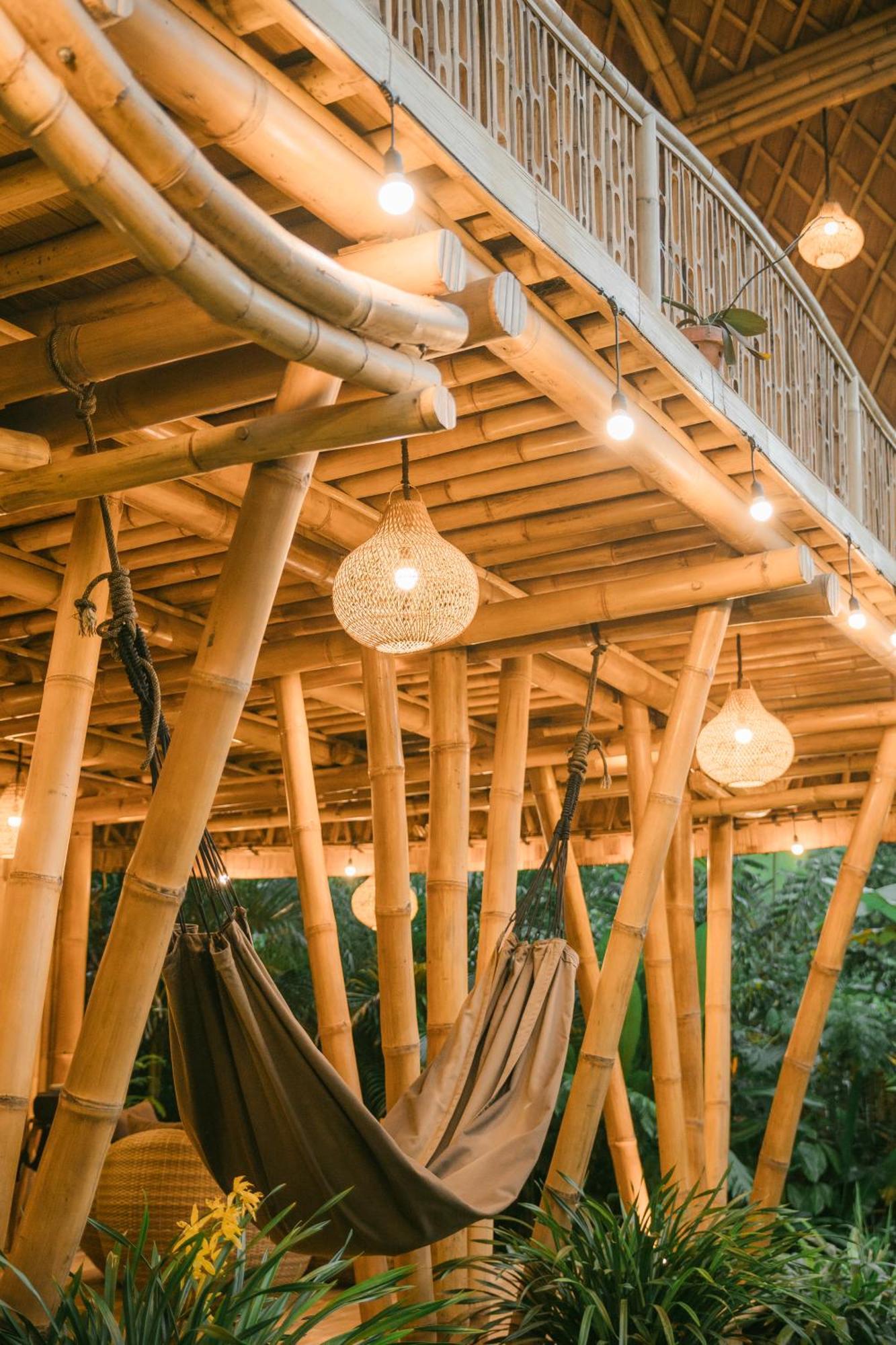 Вилла Alamvaya Bali Bamboo House Сидемен Экстерьер фото