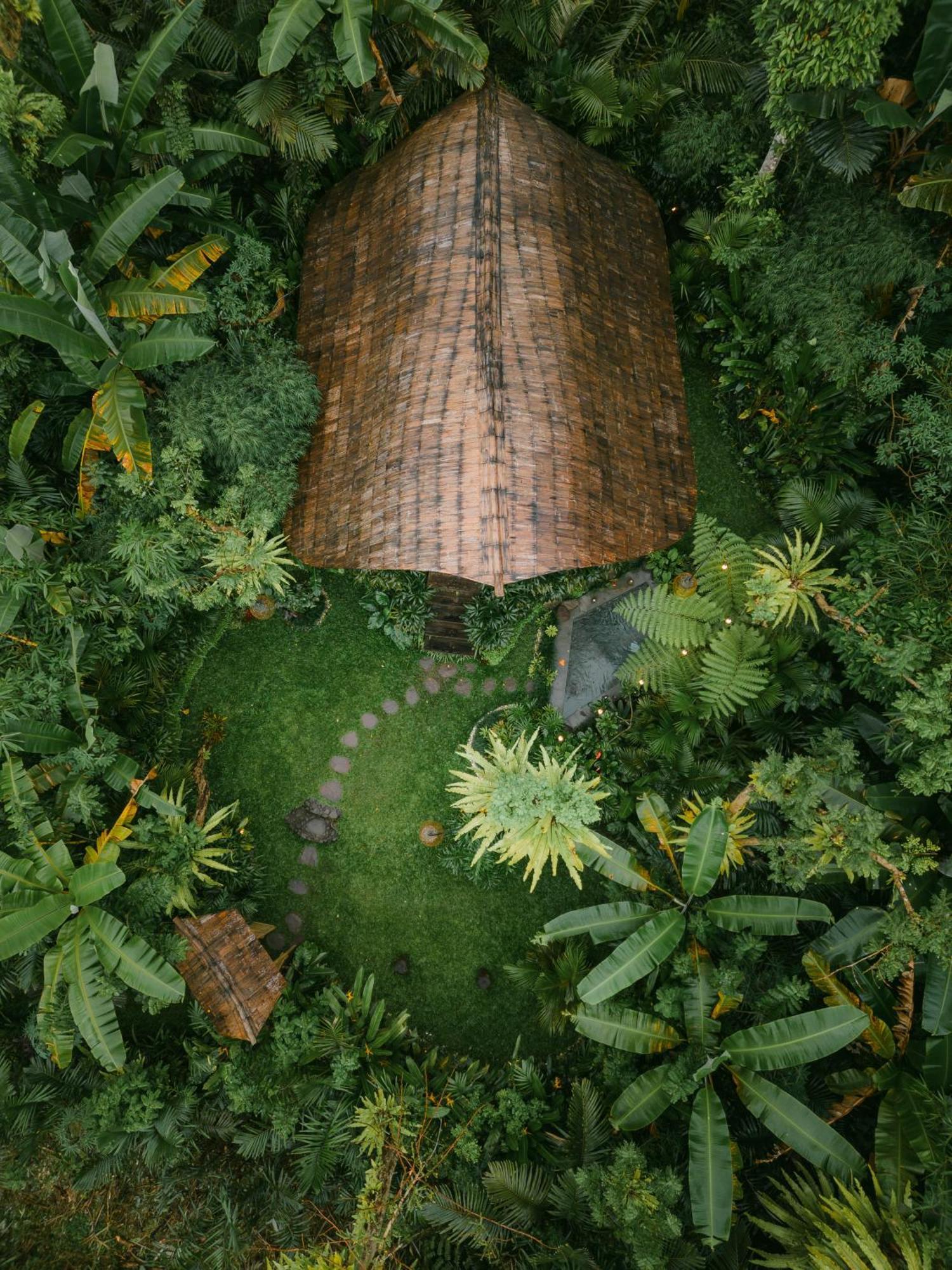 Вилла Alamvaya Bali Bamboo House Сидемен Экстерьер фото